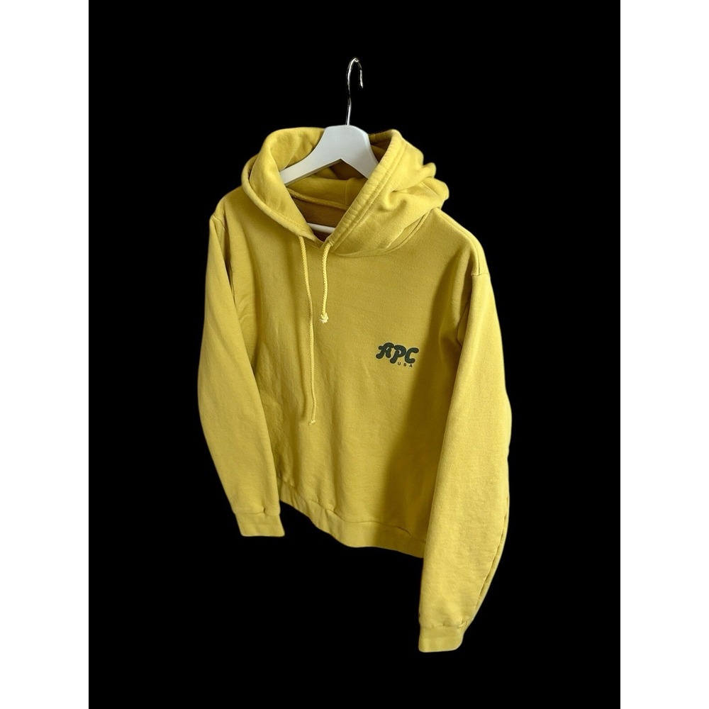 APC Men's Mustard Yellow "Michel" USA Hoodie Sz Small Sample‎